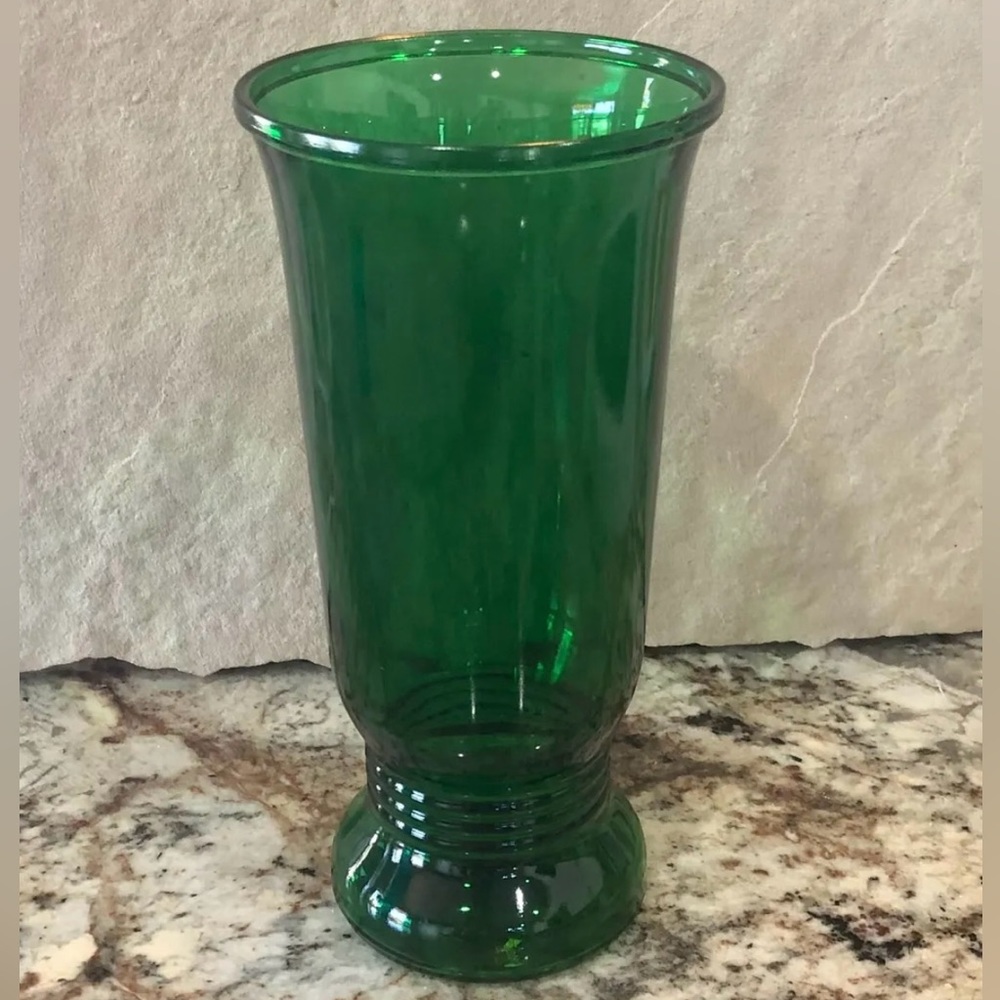 Vintage Napco Emerald Green MCM 9.5” Vase – Style and Grace from Cleveland Ohio